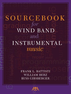 cover image of Sourcebook for Wind Band and Instrumental Music